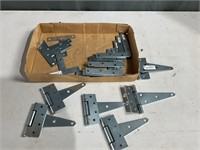 Lot of large hinges and braces