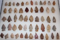 COLLECTION OF 54 TONE ARROWHEADS