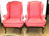 Pair of Henredon Wingback Chairs