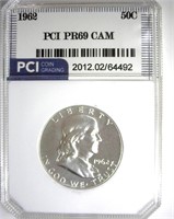 1962 Franklin PR69 CAM LISTS $750