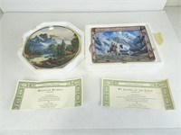 2 Franklin Mint Plates