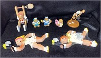 TENNIS: Collection of Wood Figures