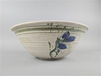 Marked Handmade 15" Pottery Bowl