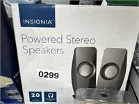 INSIGNIA POWERED STERO SPEAKERS RETAIL $20