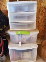 2 Storage Totes W/ Contents