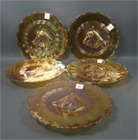 Five  Marigold LG Wright Pony Plates