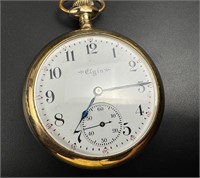 Vintage Elgin 17 jewels gold filled pocket watch
