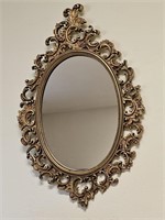 Vintage Hollywood Regency Gilt Gold Mirror, 2 of 2