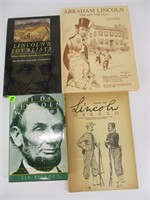 Lot (4) A. Lincoln History Books