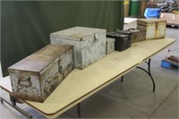 (7) Steel Military Boxes