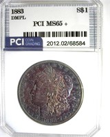 1883 Morgan MS65+ DMPL LISTS $4250