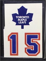 85-86 Topps Maple Leafs sticker #13