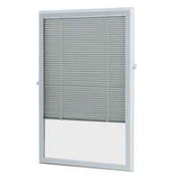 22x36in. White Aluminum Blinds for Steel Doors