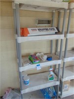 Plastic 5 shelf storage unit