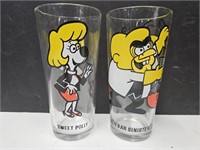 Pepsi Cartoon Glasses Simon Bar & Sweet Polly