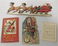 Christmas Lot - Cast Iron Sleigh and Booklets