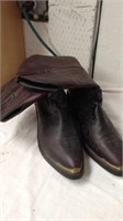 Men's leather vamp fox boots size 8.5 D
