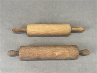 Pair of One Piece Wooden Rolling Pins