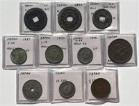 JAPAN: Lot of Late 18th & Early 19th Century Coins