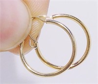 Tiny 10K Y Gold Hoop Earrings .4g