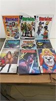 Group of 9 mixed newer comics including DC bat