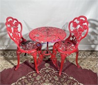 Metal Outdoor Bistro Table & Chairs