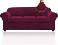 PrinceDeco Pieces Couch Covers Velvet Couch