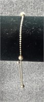 Sterling Silver Bracelet w/Silver Beads