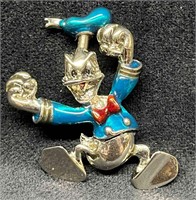 Disney Napier Donald Duck Trembler Pin/Brooch