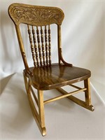 Children's Oak Rocking Chair