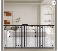 Fairy Baby Extra Wide Baby Gate Black 62-67 Inch