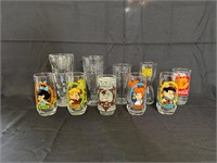 Vintage character glasses