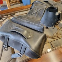 Leather Biker saddle bags