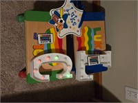 Children's benches light up letters and misc decor