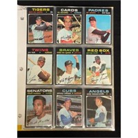 1971 Topps Baseball Starter Set 121 Diff. Cards