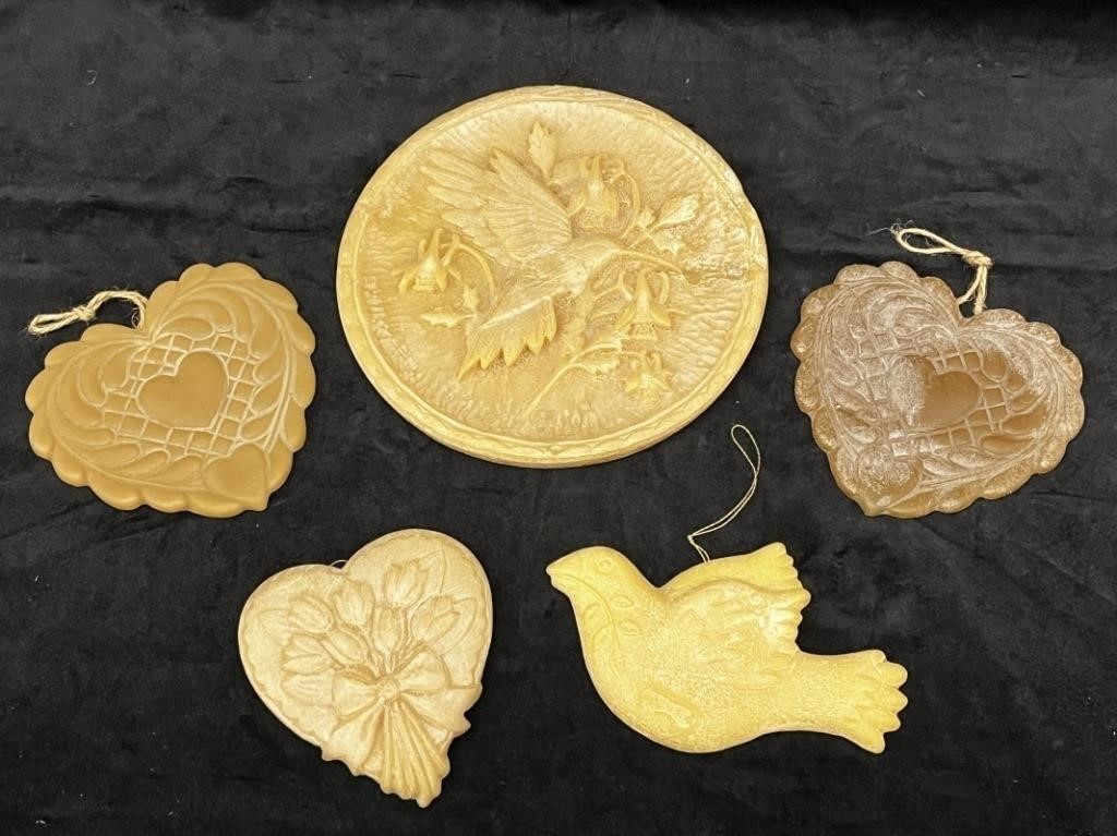 Vintage Beeswax Ornaments