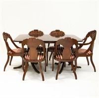 Furniture Contemporary Table & 6 Chairs