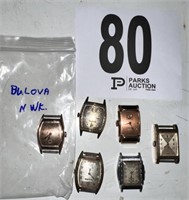 6 Vintage Bulova Watches