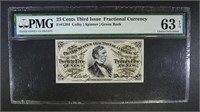 1863 THIRD ISSUE FRACTIONAL CURRENCY