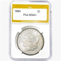 1884 Morgan Silver Dollar PGA MS64+