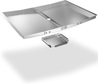 (Width 24"-30") Grease Tray with Catch Pan -