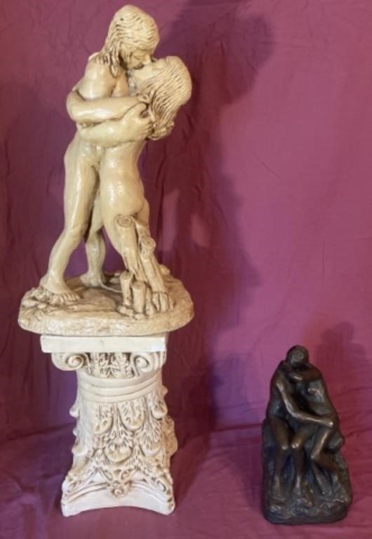 Sculptures and stand