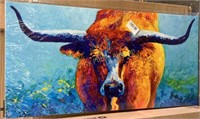 Canvas Wall Art Longhorn Bull