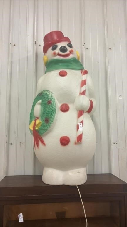 4 Ft Empire Snowman Christmas Blow Mold NEEDS CORD