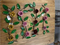 4c Metal Rose Hanging Art