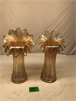 Iridescent Glass Jack in the Pulpit Vases