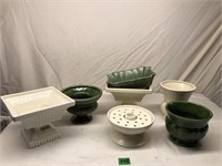 Haeger Pottery Planters & Candle Holder