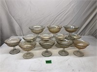 Vintage Carnival Glass Sherbet Dishes