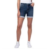 Parasuco Women's 6 Mid Rise Short, Dark Blue 6