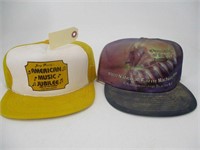 Vintage Snapback Trucker Hat - Lot (2) Printed Mis